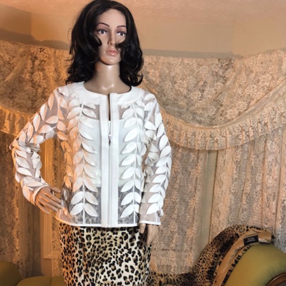 COPY - Rare Luxury Leaf Jacket NWOT - Picture 2 of 6